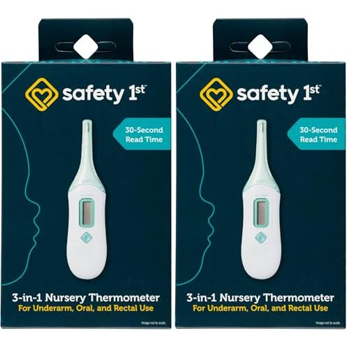 Safety 1st 3-in-1 Nursery Thermometer, Analog (Pack of 2)