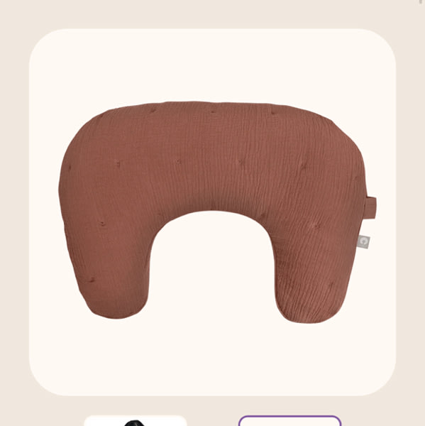 New Luxe Boppy Nursing Pillow - color muslin chestnut