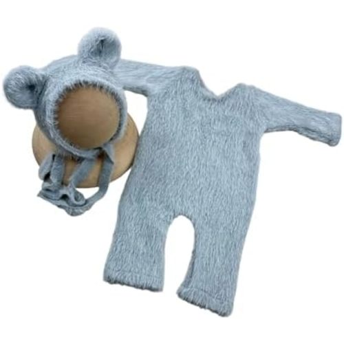 Baby Costume Clothing Bear Shape Outfit And Hat Set Photo Clothes Photography Props For Boy Girl 0-2 Months Baby Photo