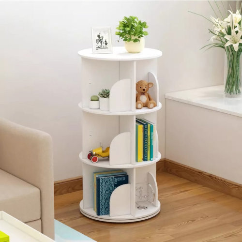 Latitude Run® 360° Rotating Stackable Shelves Bookshelf Organizer & Reviews | Wayfair