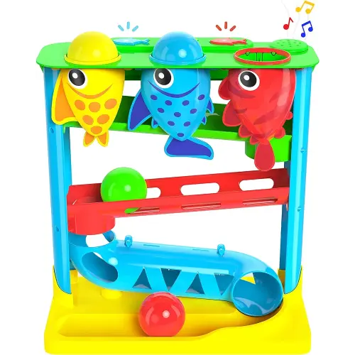 Move2Play, Feed The Fish | Interactive Baby & Toddler Toy | 1, 2+ Year Old Gift & Birthday Present | Boys & Girls Babies Ages 6, 7, 8, 9, 10, 12, 18, 24+ Months Old