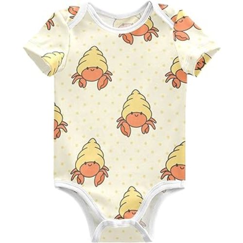 Baby Boy Girl Bodysuits Short Sleeve Unisex Newborn Outfit Clothes Infant Romper for Babies 0-24 Months