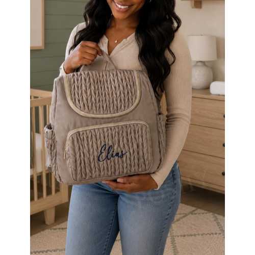 Personalized Diaper Bag Backpack - Custom Name Baby Bag | Stylish & Functional Baby Essentials Organizer