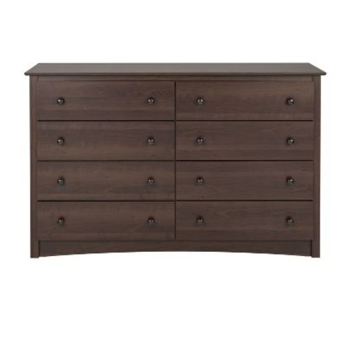 Sonoma 8 Drawer Dresser Espresso - Prepac: Laminated Mdf, Metal Hardware, Includes Anti-tip Kit