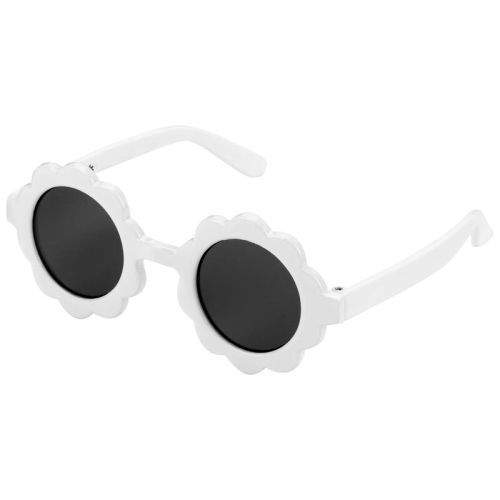 White Baby Flower Round Sunglasses | carters.com