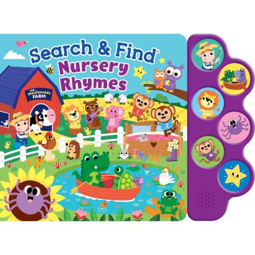 Search & Find Nursery Rhymes (6-Button Sound Book) - by Kidsbooks Publishing (Mixed Media Product)