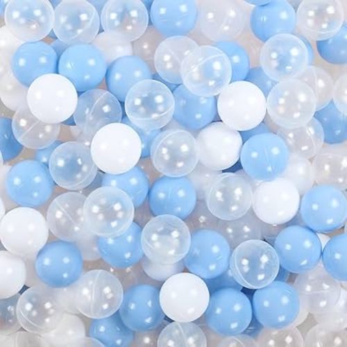 TRENDBOX Ball Pit Balls 100 - Macaron Colors Pit Balls Non-Toxic Free BPA Soft Plastic Balls for Ball Pit Play Tent Baby Playhouse Pool Birthday Party Decoration
