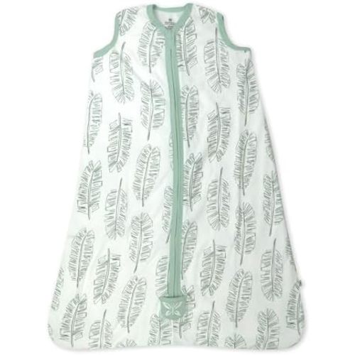 HonestBaby Zip Front Wearable Blanket 100% Organic Cotton for Infant Baby Boys, Girls