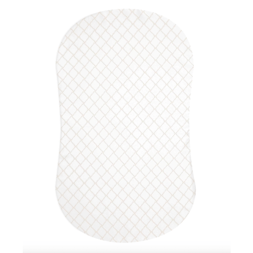 HALO - BassiNest Fitted Sheet 100% Cotton | Nautical Net - cream/gray