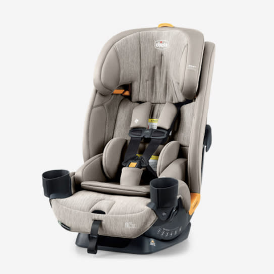 Chicco Fit3x ClearTex Ultra Slim All-in-One Car Seat - Black: Fits 3 Seats, No-Rethread Harness, Machine Washable
