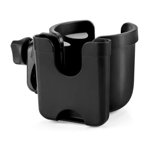 Accmor Stroller Cup Holder with Phone Holder, Bike Cup Holder, Universal Cup Holder for Uppababy Nuna Doona Strollers, 2-in-1 Cup Phone Holder for Stroller, Bike, Wheelchair, Walker, Scooter