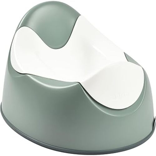 BEABA Ergonomic Training Potty, Provides Comfort and Support, Lightweight & Portable, Compact Toddler Potty (Sage)