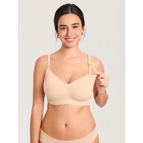 Seamless Jelly Strip Nursing Bra