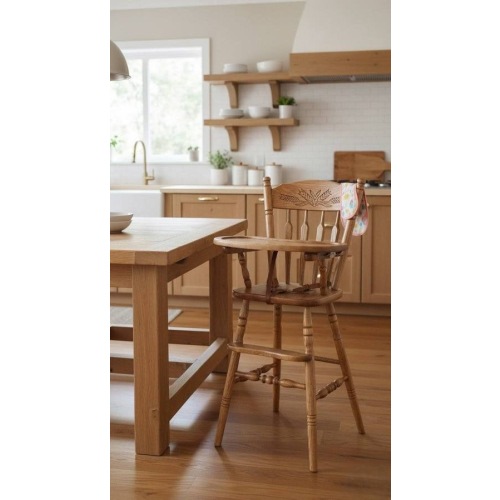 wooden high chair
