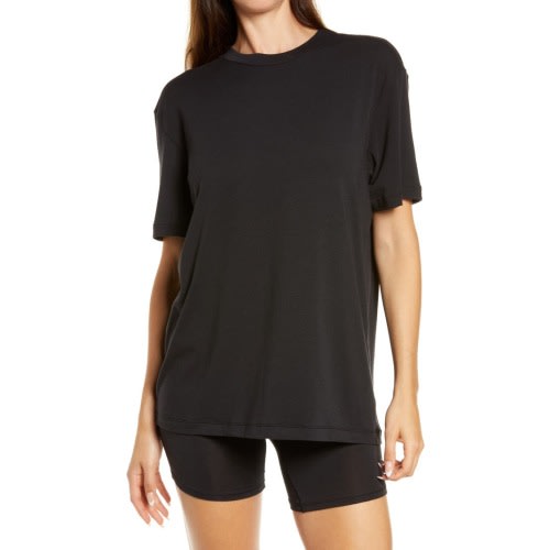 SKIMS Boyfriend T-Shirt, small, Onyx
