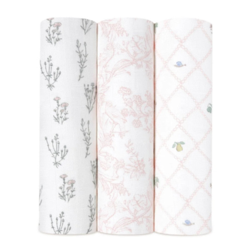 French Floral Silky Soft Swaddle 3 Pack | aden + anais