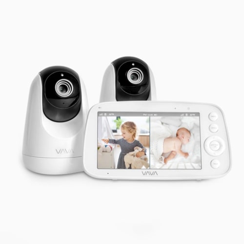 VAVA Split Screen Baby Monitor: Watch Two Rooms at Once