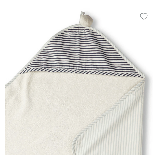 Striped Hooded Towel - Stripes Away Sea