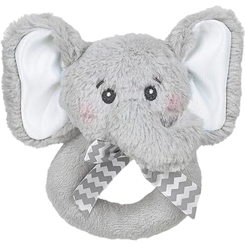 Bearington Collection Baby Lil' Spout, 5.5 In Gray Elephant Plush Stuffed Animal, Baby Elephant Stuff
