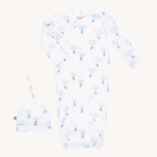 love our friend-chimp organic cotton magnetic cozy sleeper gown + hat – Magnetic Me