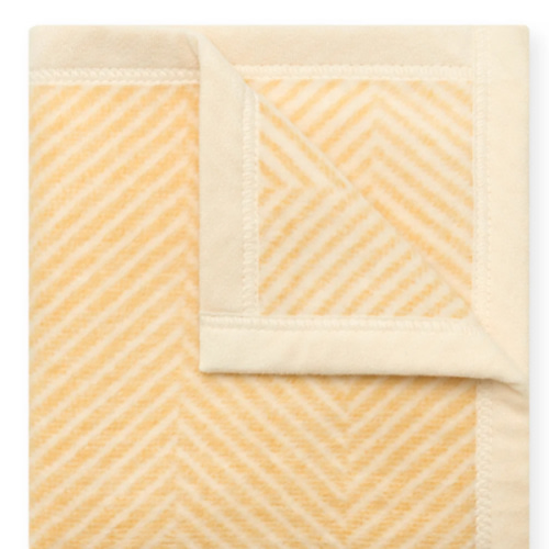 Harborview Herringbone Butter Yellow Mini Blanket