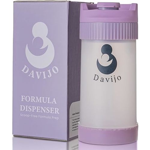 Formula Dispenser - Completely Replaces Hand Scooping - Fill The Desired Formula Portion with a Few clicks - Baby Formula Container - 10ounces Baby Milk Powder Storage - for Home & Travel