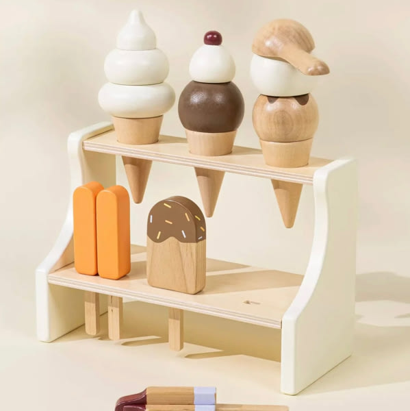 Wooden Ice Cream Stand