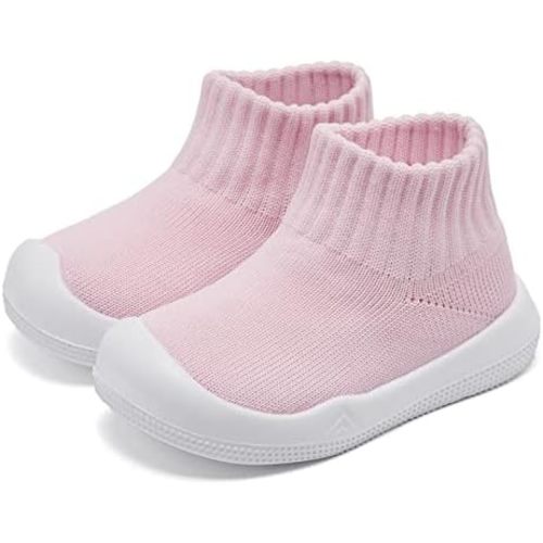 Eashi Baby Boy Girl Non-Skid Indoor Infant Walking Shoes Breathable Warm Elastic Sock Shoes with Memory Sole Protect Toes Outdoor Sneakers