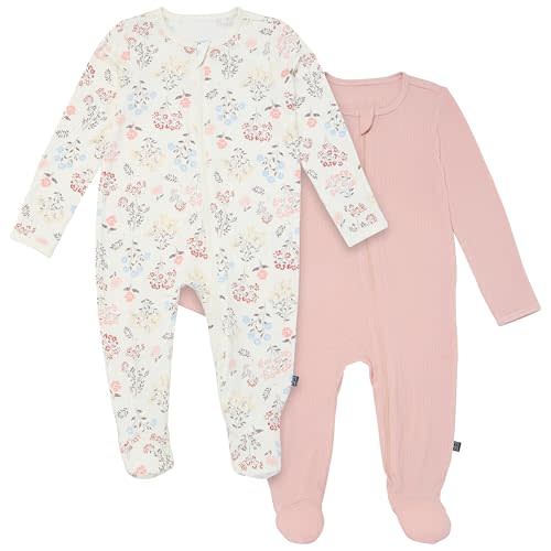 Modern Moments by Gerber Unisex Baby 2-Pack Sleep 'N Play with Mitten Cuffs