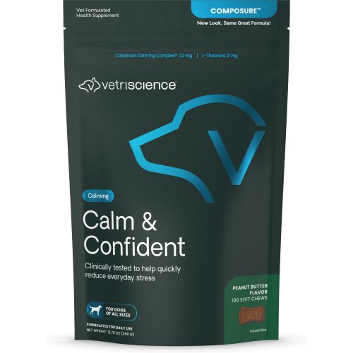 Hank - VetriScience Composure Calm & Confident Clinically Tested Peanut Butter Flavored Chews Calming & Anxiety Supplement for Dogs