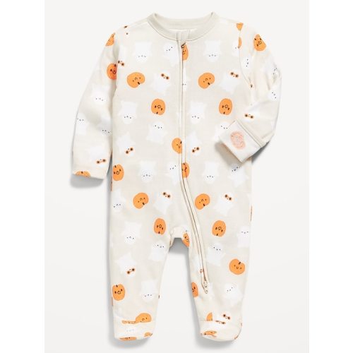 Printed 2-Way-Zip Sleep & Play Footed One-Piece for Baby | Old Navy