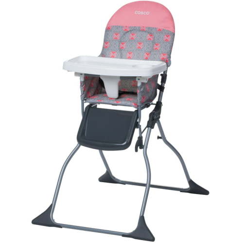 Cosco Kids Simple Fold Full Size High Chair with Adjustable Tray, Stencil