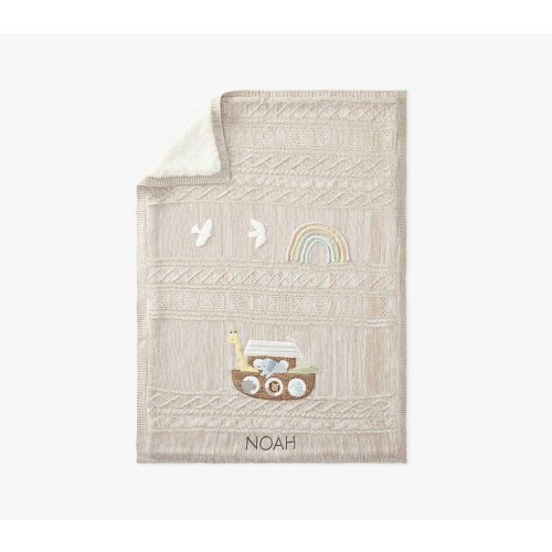 Noah's Ark Heirloom Baby Blanket