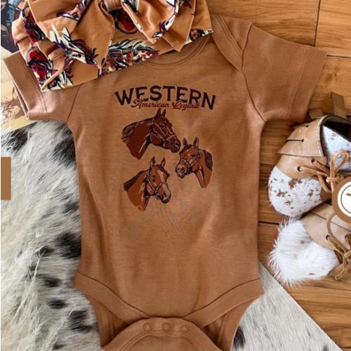 Western American Legend S/S Onesie (Infant)(Ginger)