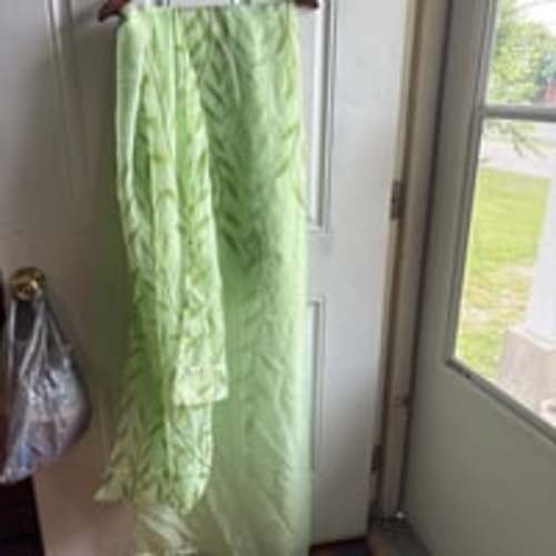Amazon of green tropical curtains 55x84 2 panels
