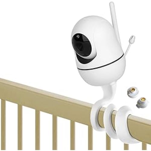 Amazon.com: iTODOS Baby Monitor Mount Compatible with HelloBaby HB65/HB66/HB248,ANMEATE SM935E Baby Monitor Camera, Versatile Twist Mount Without Tools or Wall Damage -White : Baby