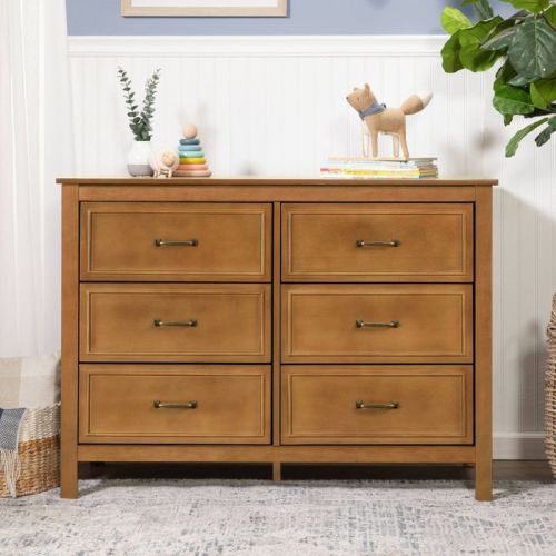 DaVinci Charlie 6-Drawer Double Dresser - Crimson Red