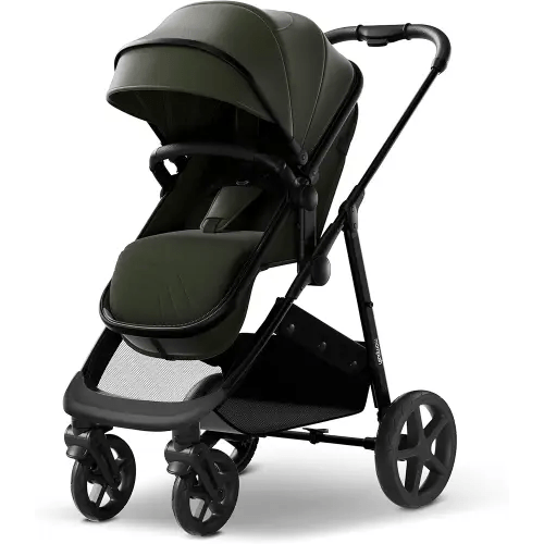 Mompush Wiz 2-in-1 Convertible Baby Stroller with Bassinet Mode - Foldable Infant Stroller to Explore More as a Family - Toddler Stroller with Reversible Stroller Seat