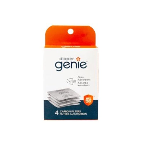 Diaper Genie Carbon Filter (4-Pack) | Diaper Pail Odor Eliminator & Deodorizer | Compatible with the Diaper Genie Complete and Expressions Pail