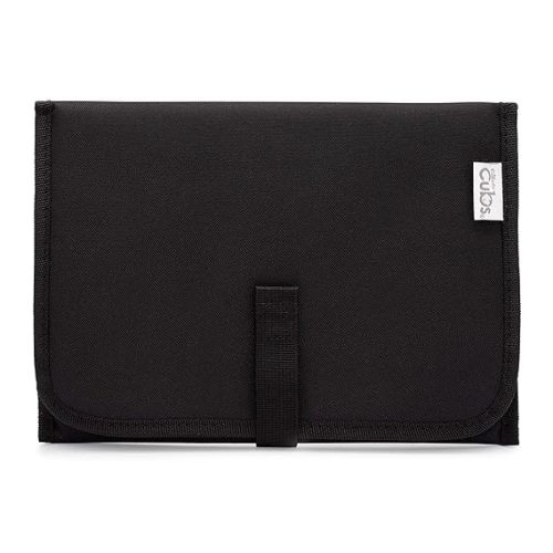 Baby Changing Pad, Portable Diaper Changing Pads for Newborn Girl & boy – Waterproof Travel Changing Station- Gift by Comfy Cubs (Solid Black, Compact)