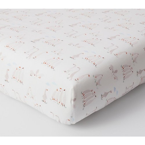 Darby Duckling Organic Crib Fitted Sheet | Pottery Barn Kids