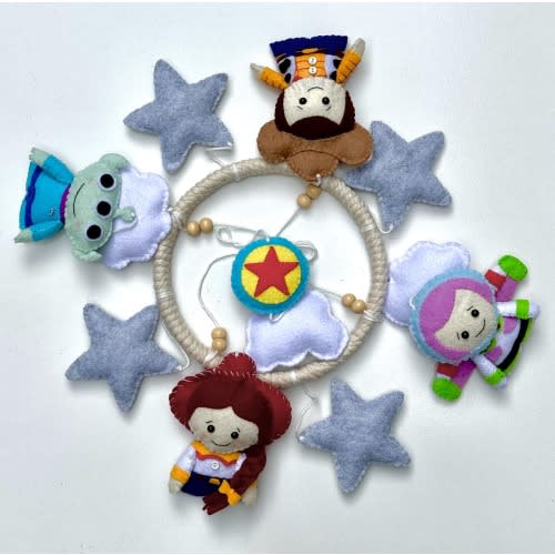Handmade felt baby mobile Inspired by Toy Story
