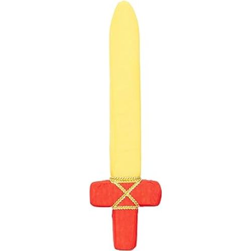 Sarah's Silks Red Foam Sword Toy for Kids 17" Long | Waldorf Toys for Creative and Pretend Play | Sword for Halloween, Parties, and Costume Accessories | Dress up as a Ninja, Pirate, or Knight