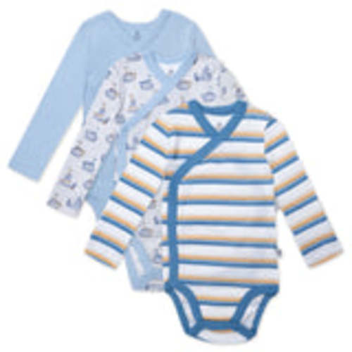 3-Pack Organic Cotton Long Sleeve Side-Snap Bodysuits | Honest Baby Clothing