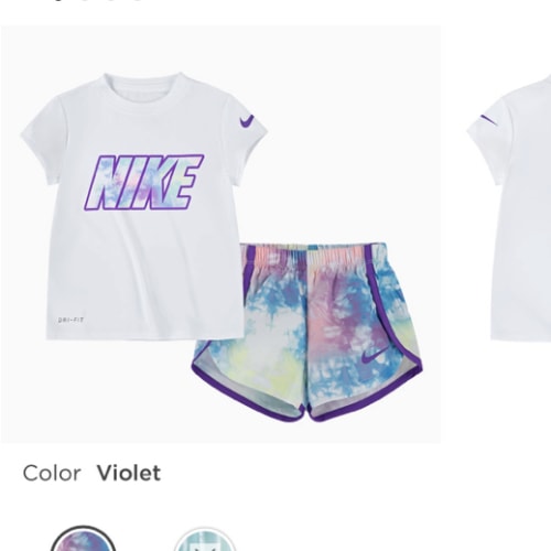 Toddler Girl Nike Tee & Sprinter Short Set - Violet