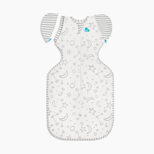 Love to Dream Swaddle Up Transition Bag Silky Luxe 1.0 TOG - Cream -Stars & Moon, Medium