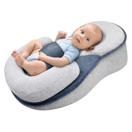 Bassinet Baby Lounger Adjustable Wedge Pillow for Reducing Spit-Up Anti Overflow and Choking Milk
