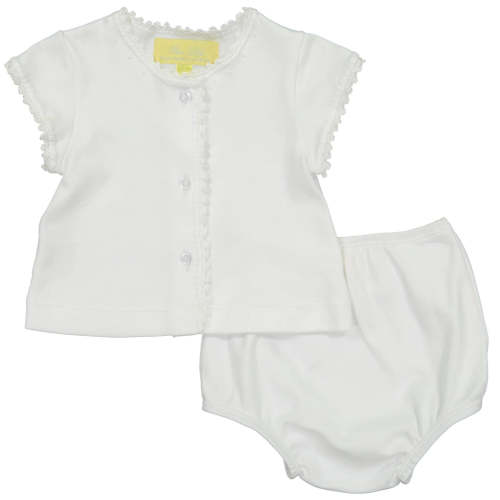 Jersey Crib Set - White - 3M
