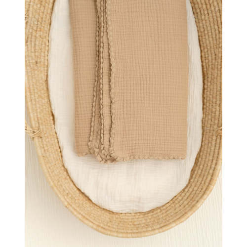 Soft, Garment-Dyed Lace Baby Blanket | Organic Cotton Gauze | Willaby – willaby