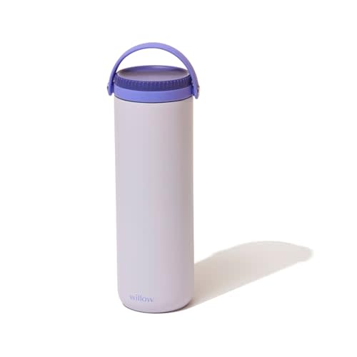 Willow - Portable Breastmilk Cooler - Keeps Breast Milk Cold for 24 Hours - Stainless Steel - Insulated - Reuseable - Breastfeeding Essentials - Storage Container w/Gel Ice Pack - Purple - 16oz